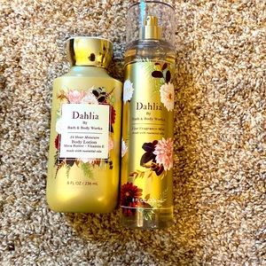 Bath & Body Works Dahlia lotion and body spray